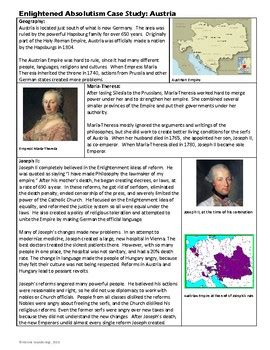 Enlightenment - Enlightened Absolutism Case Study by Historic Wanderings