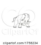 Royalty-Free (RF) Asian Elephant Clipart, Illustrations, Vector Graphics #1