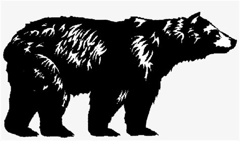 Black Bear Silhouette Clipart - Belajar Dari Buaian Sampai Liang Lahat