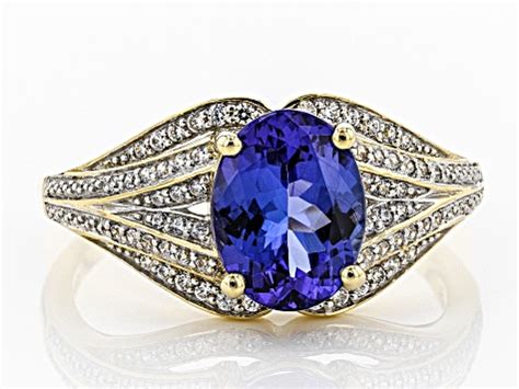 Blue Tanzanite 10k Yellow Gold Ring 1.77ctw - BEK071 | JTV.com