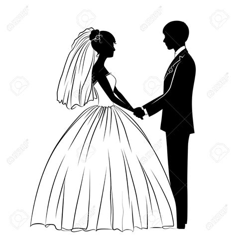 Wedding Couple Stock Vector Illustration And Royalty Free Wedding Couple Clipart | Wedding ...