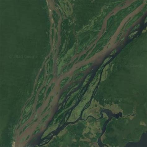 Mouth of the Ubangi River in Irebu, Democratic Republic of the Congo ...