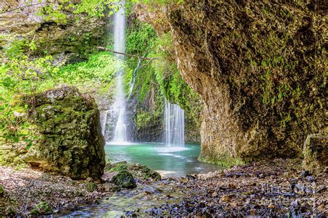 Dripping Springs Falls Caveside Photograph by Jennifer White