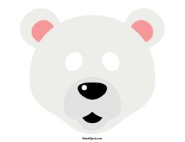 Polar Bear Mask Template | Free Printable PDF