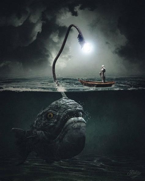 Idées de LOGOS / DESIGNS | Scary ocean, Scary art, Scary sea creatures