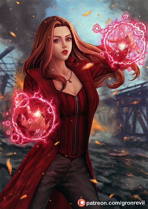 ArtStation - Scarlet Witch fan art