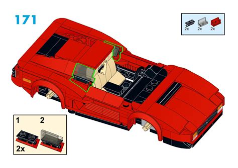 Ferrari Testarossa (Red) - Jerry Builds Bricks