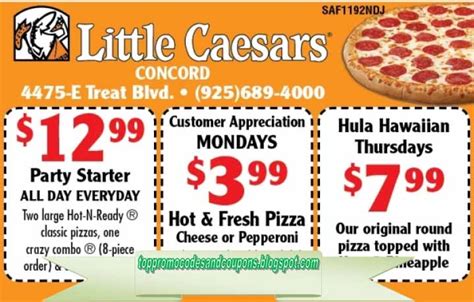 Free Promo Codes and Coupons 2020: Little Caesars Coupons