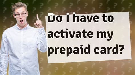 Do I have to activate my prepaid card? - YouTube