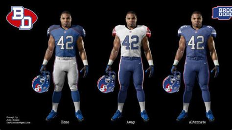 Defunct NFL teams get uniform makeovers