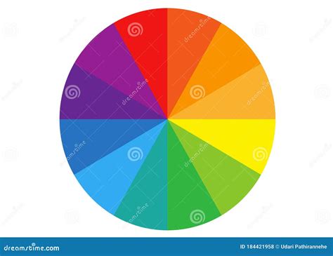 Colorful Basic Color Picker Wheel To Choose Colors Stock Vector - Illustration of calibration ...