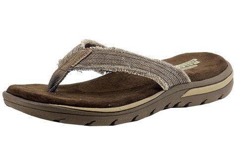 Skechers Men's Relaxed Fit Supreme-Bosnia Memory Foam Flip Flop Sandals ...