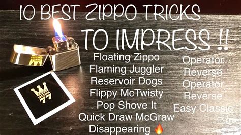 10 Best Zippo Tricks To IMPRESS Anyone ! - YouTube