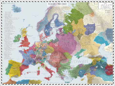 Europe 1444 Map With Countryballs