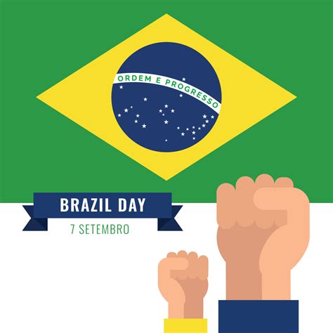 Celebrating Brazil Independence Day 237863 Vector Art at Vecteezy