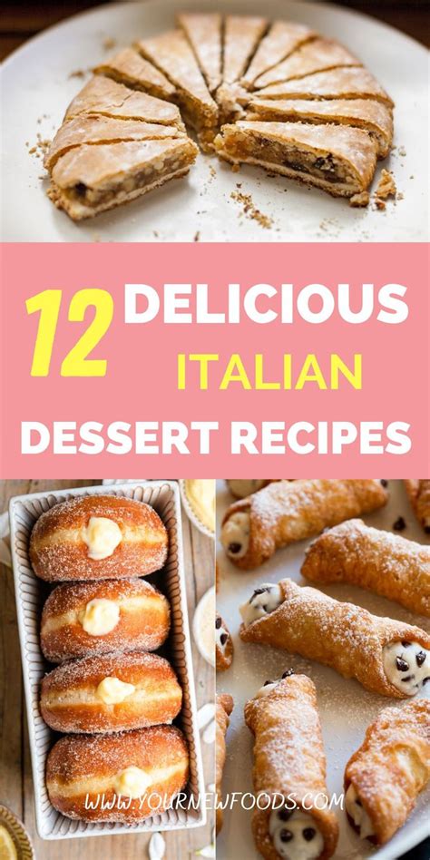 Recipes for Italian desserts - Top 12 Italian recipes | Italian recipes dessert, Italian recipes ...