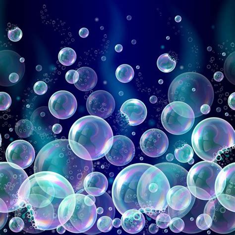 Transparent Soap Bubble Vector Design Images, Vector 3d Soap Transparent Bubbles Background With ...