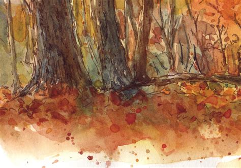 Everyday Artist: Step-by-Step Watercolor Painting: "Autumn Glow"