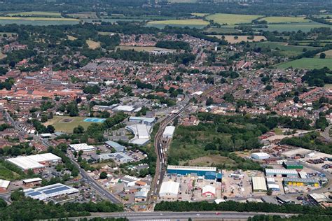 Dereham Station aerial image - Mid Norfolk Railway in 2020 | Aerial ...