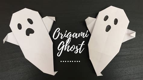 [DIY]Origami Ghost / Paper Crafts For School/ Halloween Crafts For Kids ...