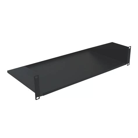 1U 14” Rack Shelf with Solid Bottom