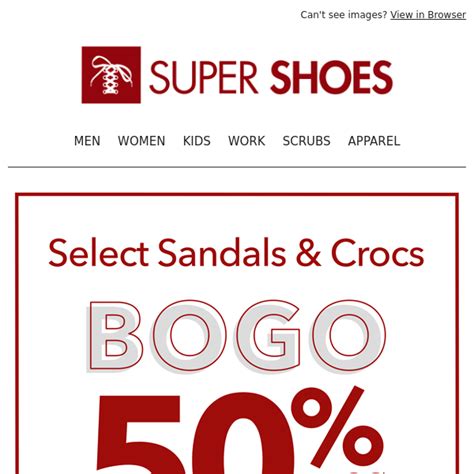 Super Shoes Coupon Printable