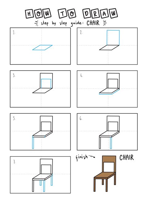 Exploded Drawing Of A Chair