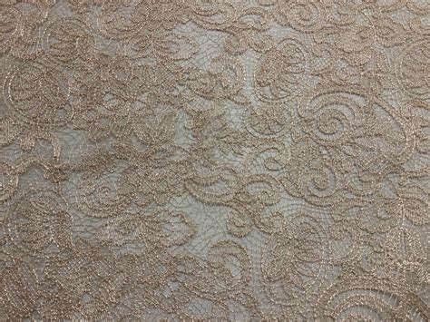 Delicate Lace Fabric with Embroidery • Promenade Fine Fabrics