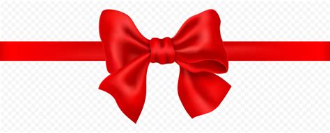 HD Red Gift Ribbon bow Transparent Background | Citypng