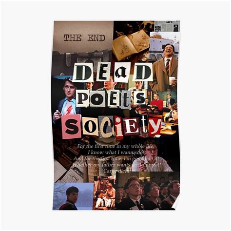 "Dead Poets Society " Poster for Sale by Arteur6 | Redbubble