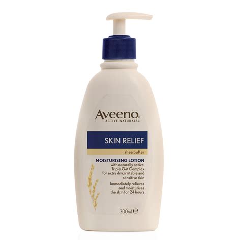 AVEENO SKIN RELIEF MOISTURISING LOTION WITH SHEA BUTTER (300ML) - Foley's Chemist | Dublin Pharmacy