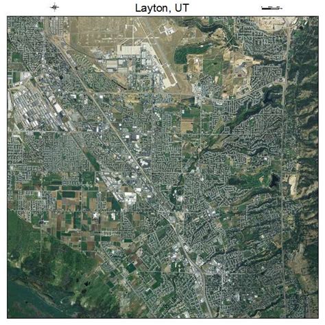 Aerial Photography Map of Layton, UT Utah