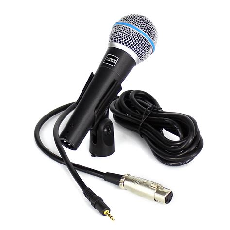 Professional Handheld Dynamic Vocal Mic Wired Microphone 3.5mm Plug For Computer Studio Video ...