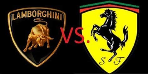 Car & Bike Fanatics: Lamborghini vs Ferrari (Logo)