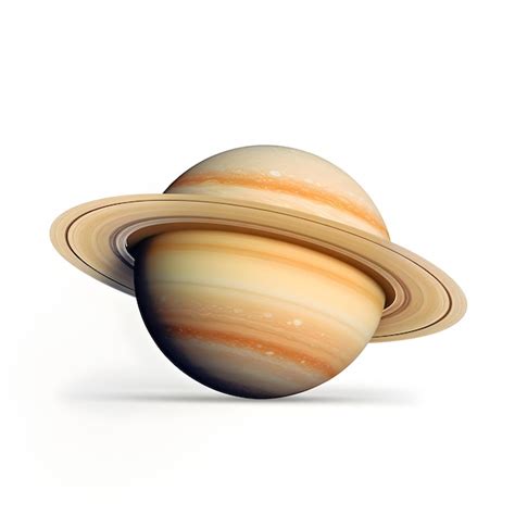 Premium Photo | A saturn planet with a white background and a white background.