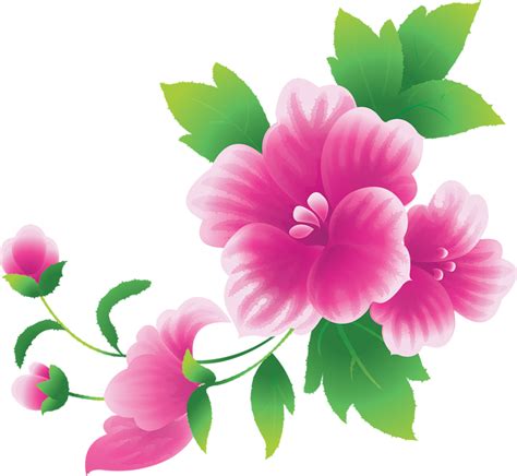 Large Pink Flowers Clipart - ClipArt Best - ClipArt Best