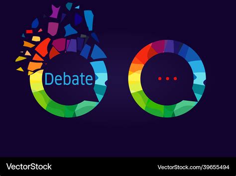 Debate logo concept Royalty Free Vector Image - VectorStock