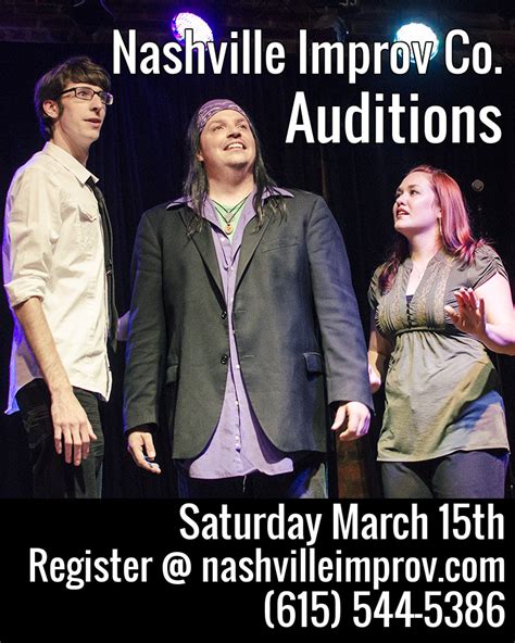 Open Auditions at Nashville Improv Company | Auditions Free