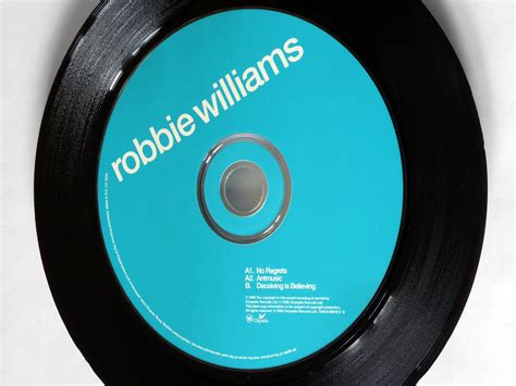 Robbie Williams No Regrets Framed CD