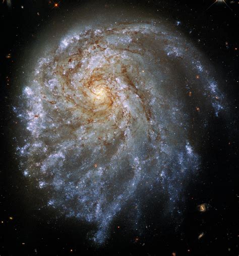 Magnificent spiral galaxy is being stretched by passing neighbor