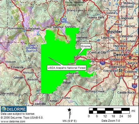 Roosevelt National Forest Map - Map Of The World