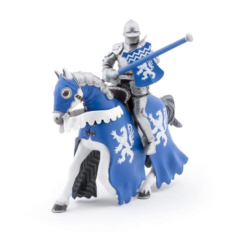 Papo Knights Horse with Lance Blue – Animal Kingdoms Toy Store