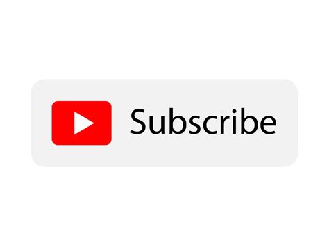 White Free YouTube Subscribe Transparent Button Icon By AlfredoCreates ...