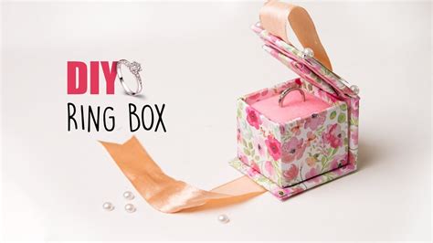 DIY RING BOX | Wedding Gift Ideas | Gift Box - Crafting Alley