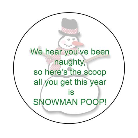 DewTHIS: Snowman Poop [with printable!]