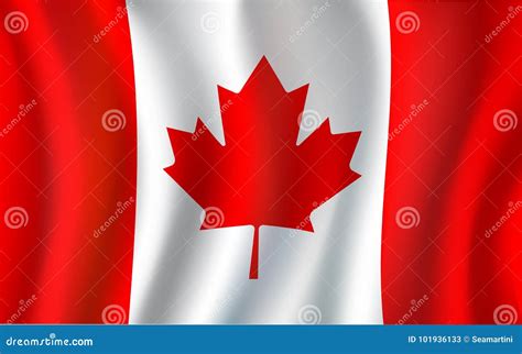 Canadian Flag, Maple Leaf 3d Symbol of Canada Stock Vector - Illustration of pattern, canada ...