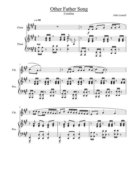 Other Father Song- (Coraline) -Bruno Coulais Sheet music for Piano ...