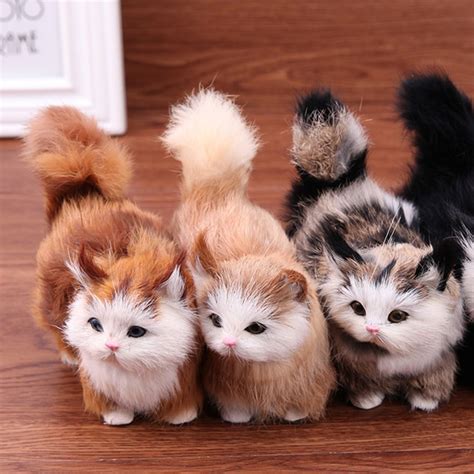 Wholesale Electric Simulation Plush Cat Toys Kids Plush Stuffed Cat Doll With Sound Baby ...