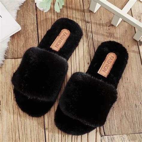 Faux Fur Slippers – Sahiba