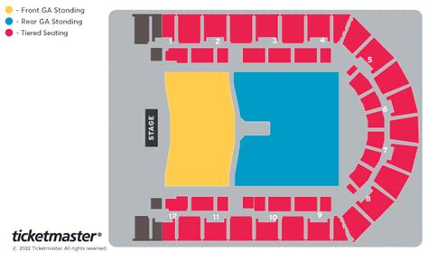 blink-182 - Tour 2023 Seating Plan - Utilita Arena Birmingham